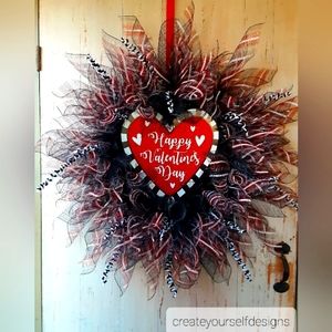 Valentine's Day *Big* Mesh Wreath